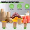 imageLamosi 200 Pack 8 OZ Kraft Paper Cups Brown Disposable Paper Coffee Cups Unbleached Paper Cups for HotCold Beverage Party Home OfficeKraft3oz600pack