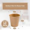imageLamosi 200 Pack 8 OZ Kraft Paper Cups Brown Disposable Paper Coffee Cups Unbleached Paper Cups for HotCold Beverage Party Home OfficeKraft3oz600pack