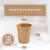 imageLamosi 200 Pack 8 OZ Kraft Paper Cups Brown Disposable Paper Coffee Cups Unbleached Paper Cups for HotCold Beverage Party Home OfficeKraft5OZ300pack