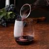 imageLamosi 24 Pack Plastic Wine Glasses Disposable 16 oz Stemless Wine Glasses for Party Reusable Crystal Clear Plastic Cups Shatterproof and BPAFreeClear