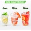 imageLamosi 300 Pack 12 oz Clear Plastic Cups12 Ounce Disposable Cups Cold Drinking Cups for Party Picnic BBQ Travel Halloween Christmas Events12 OZ300 Pack