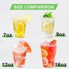 imageLamosi 300 Pack 12 oz Clear Plastic Cups12 Ounce Disposable Cups Cold Drinking Cups for Party Picnic BBQ Travel Halloween Christmas Events16 oz300 Pack