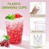 imageLamosi 300 Pack 12 oz Clear Plastic Cups12 Ounce Disposable Cups Cold Drinking Cups for Party Picnic BBQ Travel Halloween Christmas Events9 OZ300 Pack