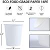 imageLamosi 300 Pack Paper Cups 8 oz Disposable Coffee Cups Paper Coffee Cups 8 oz White HotCold Beverage Drinking Cup for Water Juice or Tea Office Party Home Travel5 oz300 Pack