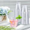 imageLamosi 9 oz Clear Plastic Cups 100 Pack Disposable Party Cups PET Clear Plastic Cocktail Tumblers for Party ampamp Wedding9OZ100PACK