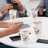 imageLamosi Coffee Cups 12 OZ 500 Pack Disposable Paper Coffee Cups Paper Cup 12 OZ for Hot Cold Drinks Leakproof Disposable Insulated Hot Cup Without Lids for Office Cafe Restaurant and Home12OZ500