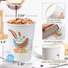 imageLamosi Coffee Cups 12 OZ 500 Pack Disposable Paper Coffee Cups Paper Cup 12 OZ for Hot Cold Drinks Leakproof Disposable Insulated Hot Cup Without Lids for Office Cafe Restaurant and Home12OZ180