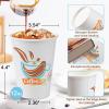 imageLamosi Coffee Cups 12 OZ 500 Pack Disposable Paper Coffee Cups Paper Cup 12 OZ for Hot Cold Drinks Leakproof Disposable Insulated Hot Cup Without Lids for Office Cafe Restaurant and Home12OZ500
