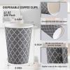 imageLamosi Coffee Cups 12OZ 500 Pack Disposable Coffee Cup Disposable Cups12 oz Hot Cups12 oz Paper Insulated Cup for Cold Hot Drinks No Lids12OZ180PACK