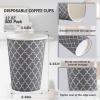 imageLamosi Coffee Cups 12OZ 500 Pack Disposable Coffee Cup Disposable Cups12 oz Hot Cups12 oz Paper Insulated Cup for Cold Hot Drinks No Lids12OZ500PACK