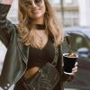 imageLamosi Disposable Coffee Cups 12 OZ 100 Pack Paper Coffee Cups 12 OZ for Hot Drinks or Cold Beverages Insulated Corrugated Ripple Wall Cup No Lids for Office Cafe Home or Travel BlackBlack