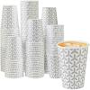 imageLamosi 180 Pack 12 oz Coffee Cups Paper Coffee Cup 12 oz Disposable Coffee Cups Leakproof Hot Drink Cup for Cafe Office Party12OZ180ct
