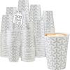 imageLamosi 180 Pack 12 oz Coffee Cups Paper Coffee Cup 12 oz Disposable Coffee Cups Leakproof Hot Drink Cup for Cafe Office Party12OZ500ct