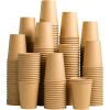 imageLamosi 200 Pack 8 OZ Kraft Paper Cups Brown Disposable Paper Coffee Cups Unbleached Paper Cups for HotCold Beverage Party Home OfficeKraft10oz200pack