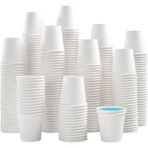 imageLamosi 300 Pack Paper Cups 8 oz Disposable Coffee Cups Paper Coffee Cups 8 oz White HotCold Beverage Drinking Cup for Water Juice or Tea Office Party Home Travel3 oz1200 Pack