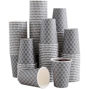 imageLamosi Coffee Cups 12OZ 500 Pack Disposable Coffee Cup Disposable Cups12 oz Hot Cups12 oz Paper Insulated Cup for Cold Hot Drinks No Lids12OZ180PACK