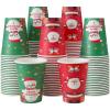 imageLamosi Coffee Cups 12 oz 240 Pack Disposable Paper Cups for Hot or Cold Drinks Insulated Leakproof Cup for Cafe Office hotel and HomeChristmas12OZ100