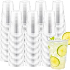 imageLamosi 1000 Pack 12 oz Clear Plastic Cups12 Ounce Disposable Cups Cold Drinking Cups for Party Events12 OZ1000 Pack