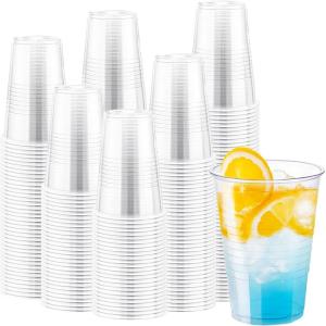 imageLamosi 1000 Pack 12 oz Clear Plastic Cups12 Ounce Disposable Cups Cold Drinking Cups for Party Events16 OZ1000 Pack