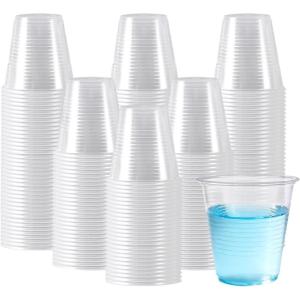 imageLamosi 1000 Pack 12 oz Clear Plastic Cups12 Ounce Disposable Cups Cold Drinking Cups for Party Events3 OZ600Pack