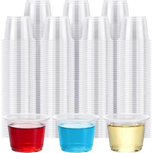 imageLamosi 1000 Pack 16 oz Clear Plastic Cups Disposable Cups Wine Cocktail Punch Sturdy ampamp Food Safe Plastic Cup for Party ampamp Wedding1OZ500PACK
