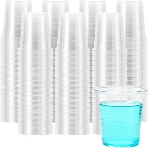 imageLamosi 1000 Pack 16 oz Clear Plastic Cups Disposable Cups Wine Cocktail Punch Sturdy ampamp Food Safe Plastic Cup for Party ampamp Wedding3OZ1500PACK