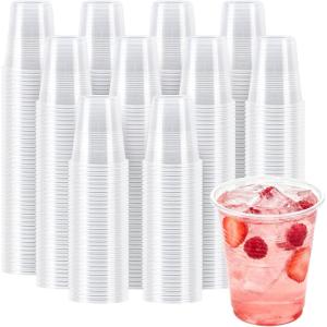 imageLamosi 1000 Pack 16 oz Clear Plastic Cups Disposable Cups Wine Cocktail Punch Sturdy ampamp Food Safe Plastic Cup for Party ampamp Wedding5OZ1500PACK