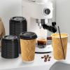 image:imageLamosi 16 oz Disposable Coffee Cups with Lids 50 Pack Insulated Hot Cups To Go Paper Coffee Cups with Lids and Straws Corrugated Ripple Wall Cup for Hot Drink Office Coffee Bar Champagne500PackChampagne