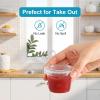 image:imageLamosi 360 Set 2 oz Jello Shot Cups with Lids Sturdy amp Safe Small Food Containers with Lids Disposable Food Storage Condiment Cups for Salad Dressing Portion Sauce Dipping PuddingLAZL1OZ500