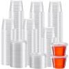 image:imageLamosi 360 Set 2 oz Jello Shot Cups with Lids Sturdy amp Safe Small Food Containers with Lids Disposable Food Storage Condiment Cups for Salad Dressing Portion Sauce Dipping PuddingLAZL1OZ500