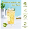 image:imageLamosi 500 Pack 7 oz Plastic Cups Disposable Plastic Clear Cups Cold Drinking Water cups for Party Wedding Travel BBQ Picnic Event12OZ1000Pack