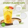 image:imageLamosi 500 Pack 7 oz Plastic Cups Disposable Plastic Clear Cups Cold Drinking Water cups for Party Wedding Travel BBQ Picnic Event12OZ1000Pack