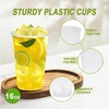 image:imageLamosi 500 Pack 7 oz Plastic Cups Disposable Plastic Clear Cups Cold Drinking Water cups for Party Wedding Travel BBQ Picnic Event16OZ1000Pack
