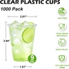 image:imageLamosi 500 Pack 7 oz Plastic Cups Disposable Plastic Clear Cups Cold Drinking Water cups for Party Wedding Travel BBQ Picnic Event9OZ1000Pack