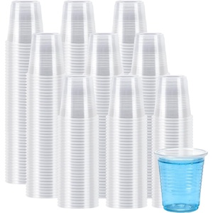 image:imageLamosi 500 Pack 7 oz Plastic Cups Disposable Plastic Clear Cups Cold Drinking Water cups for Party Wedding Travel BBQ Picnic Event3OZ1500Pack